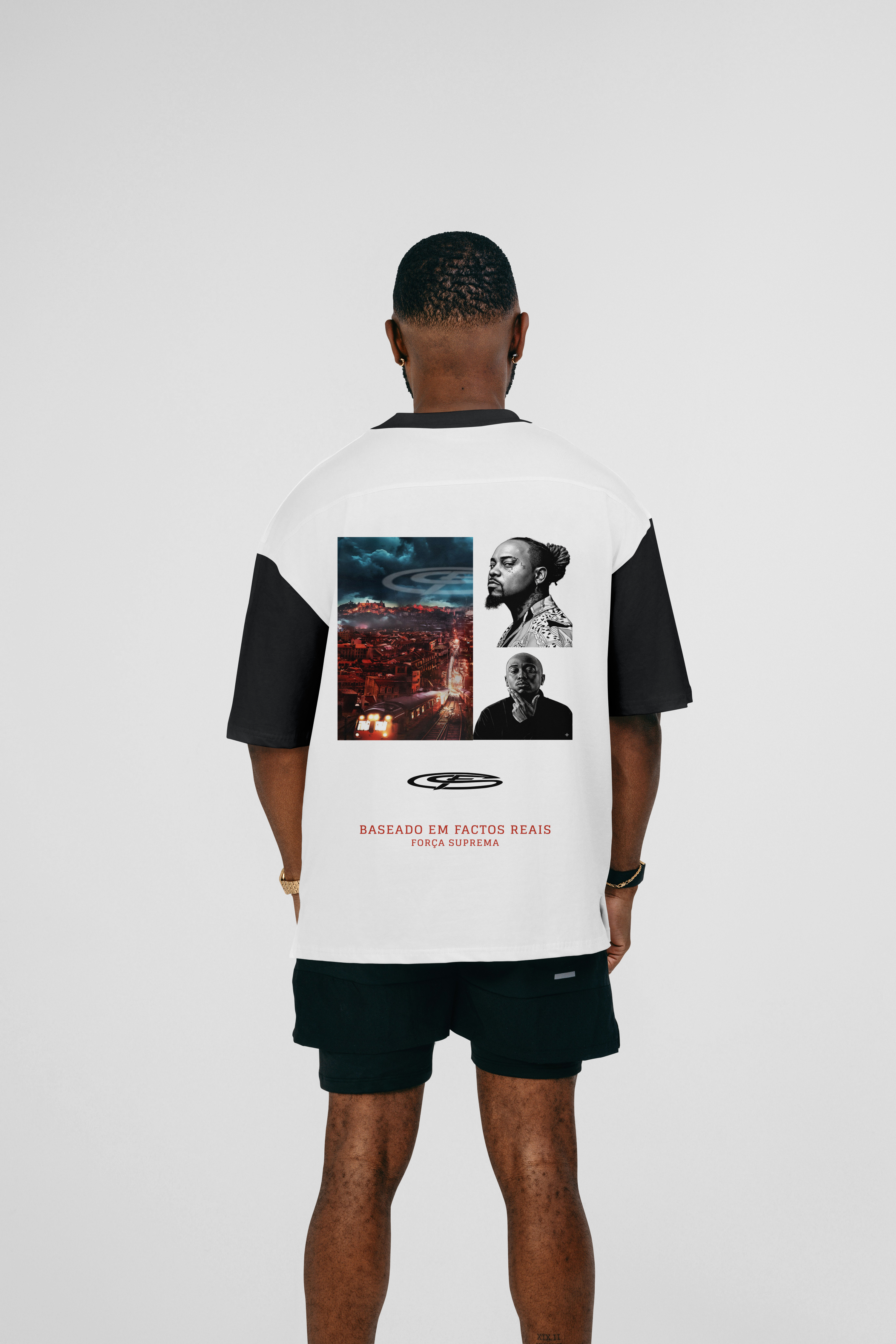 T-Shirt Oversized Força Suprema - Preto